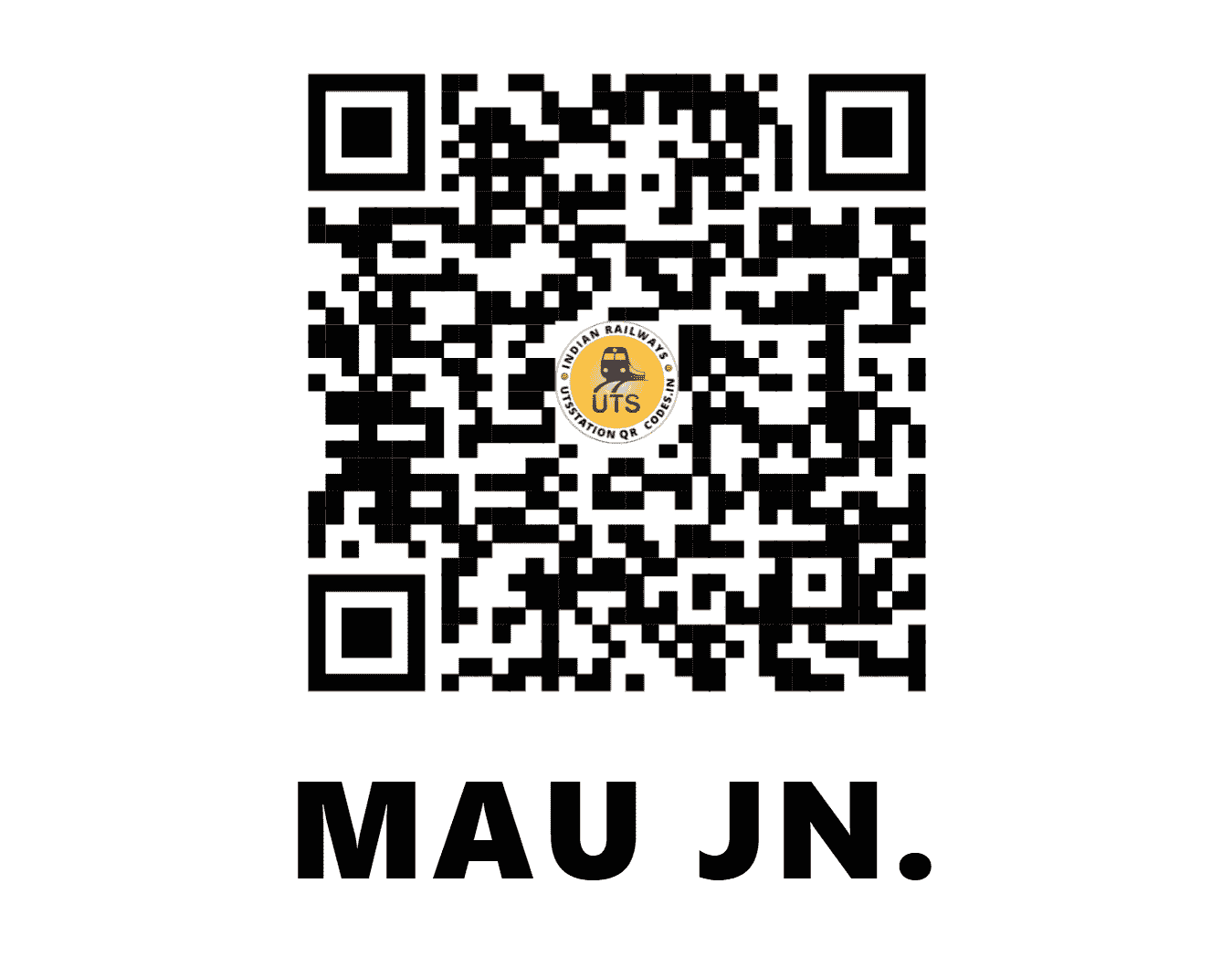 UTS QR Code for MAU JN. - MAU - NE (UTTAR PRADESH)